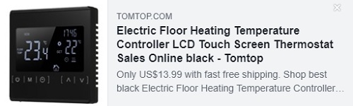 Electric Floor Heating Temperature Controller LCD Touch Screen Thermostat Price: $13.99